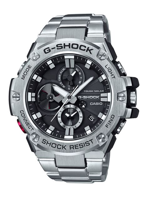 Casio Mens G Steel By G Shock Quartz Solar Bluetooth Connected Watch