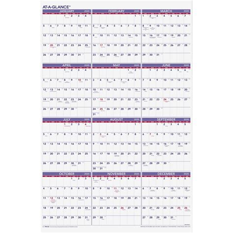 Year Calendar At A Glance Calendar Printables Free Templates