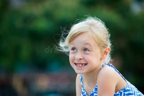 Closeup Happy Little Girl Stock Image Image Of Cute 205419927