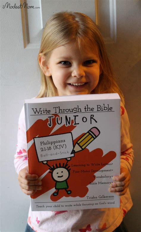 Write Through The Bible Junior Wordbook Homeschool Kindergarten