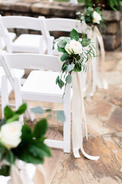 Bamboo aisle markers with white draping… Organic Nature Inspired Alabama Wedding | Every Last ...
