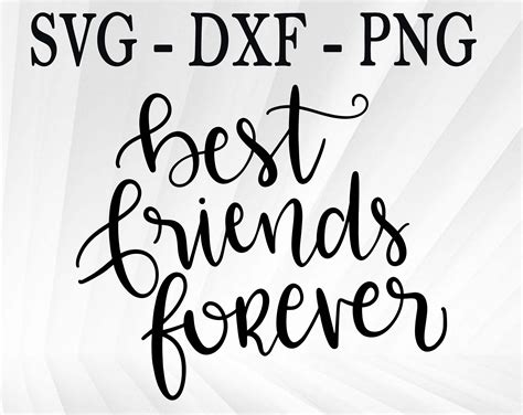Best Friends Forever Svg Png Dxf Best Friends Forever Svg Etsy