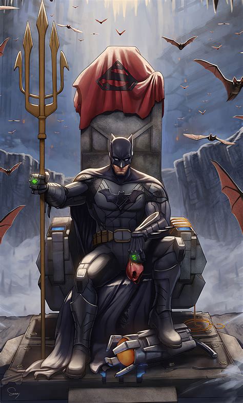 1280x2120 Batman Throne King Iphone 6 Hd 4k Wallpapers Images