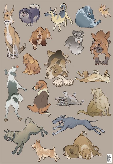 Canine Study By Hioutsider Studio On Deviantart Dog Illustration