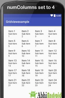 Gridview Tutorial With Examples In Android Abhi Android