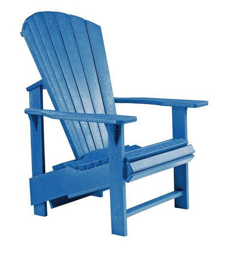Generations Blue Upright Adirondack Chair From Cr Plastic C03 03