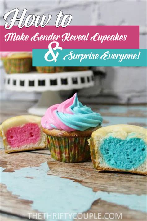 Check with a toothpick to see if the cake part is baked through. How To Make DIY Gender Reveal Cupcakes and Surprise Everyone