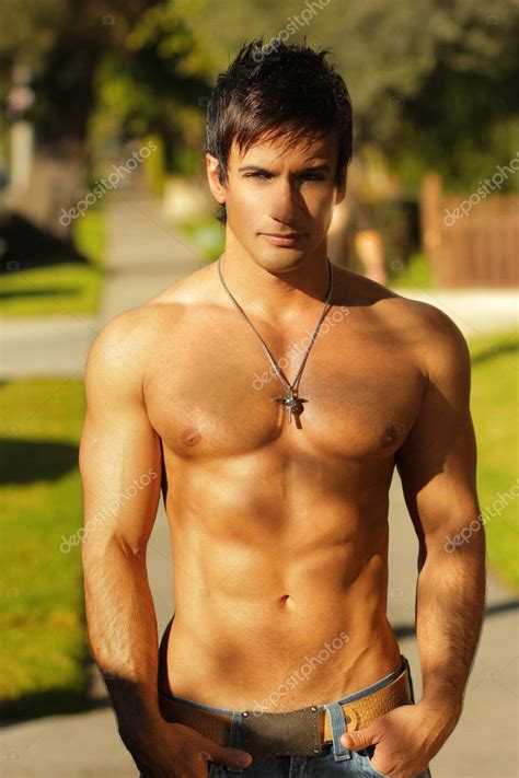 Shirtless Guy Outside Stock Photo By Curaphotography