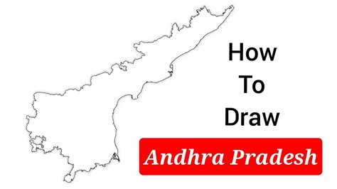 How To Draw Andhra Pradesh Map Very Easy Trick Youtube