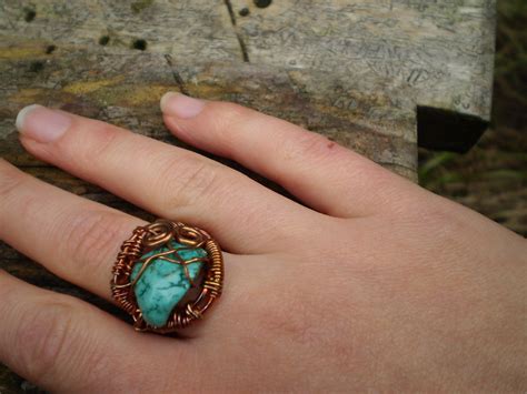 Turquoise And Copper Ring Natalia Bianco Flickr