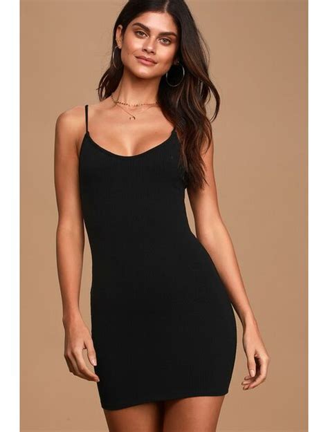 Buy Lulus Simply Sultry Black Ribbed Bodycon Mini Dress Online Topofstyle