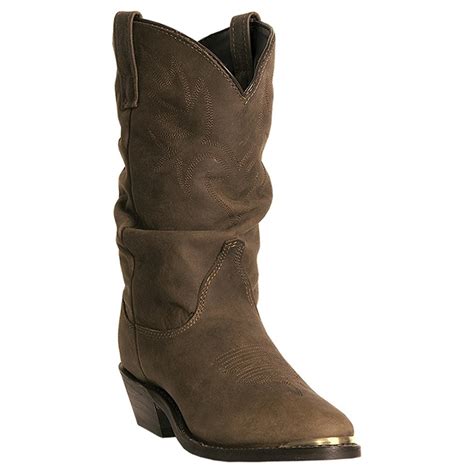 Womens Dingo Marlee Western Slouch Boots Brown 591387 Cowboy