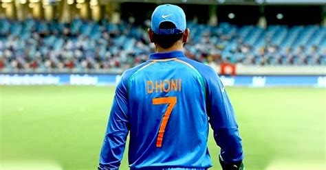 Ms Dhoni Immortalised Jersey Number 7 And I Cant See Anyone Wearing It Again