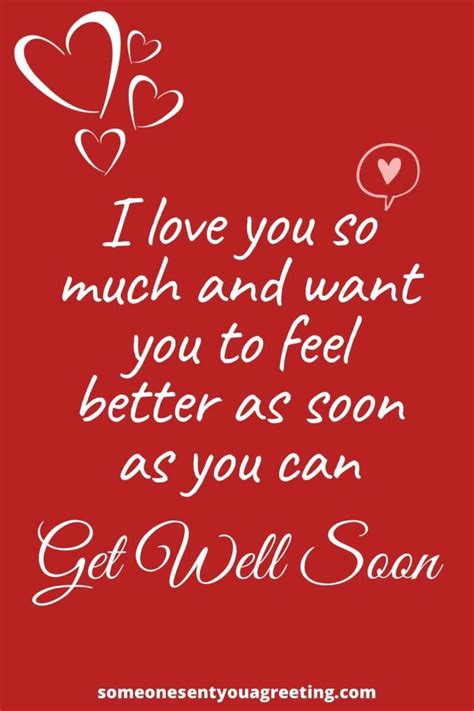 Wish Your Boyfriend A Speedy Recovery And To Feel Better Soon With