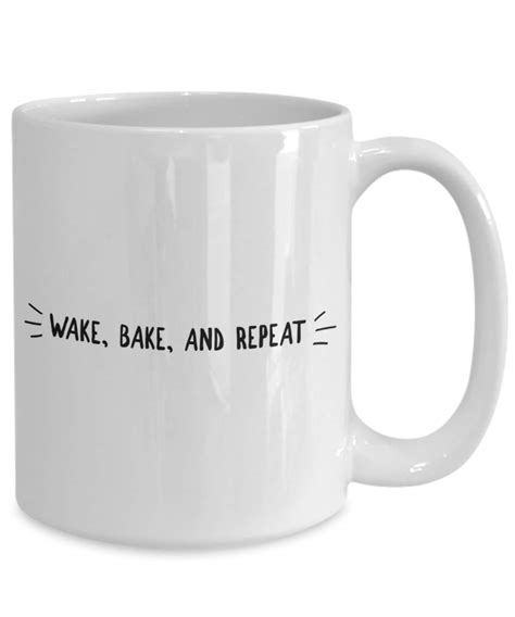 Wake And Bake Mug Wake N Bake For Him Her Coffee Tea Etsy UK
