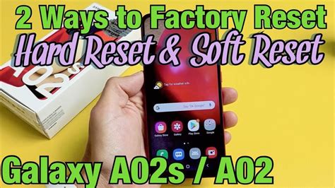 Galaxy A02s A02 How To Factory Reset 2 Ways Hard Reset And Soft