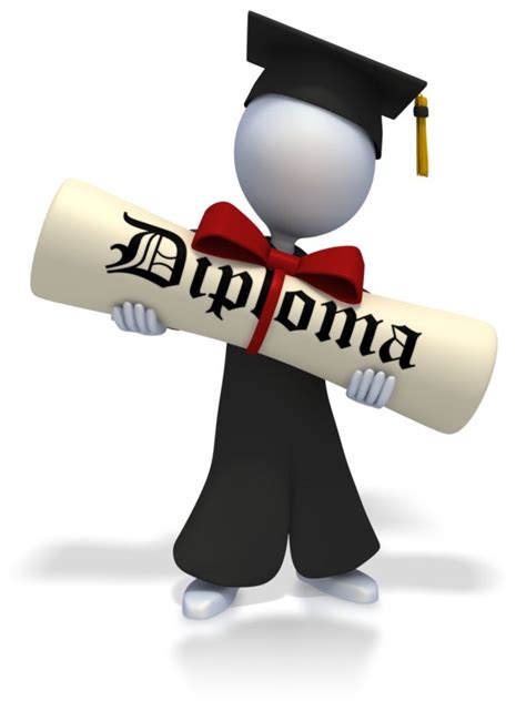 Graduate With Huge Diploma Great Powerpoint Clipart For Presentations