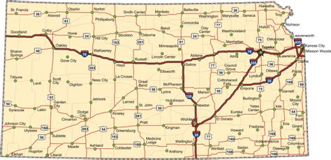 Kansas Highway Map Stock Illustration Download Image Now Istock