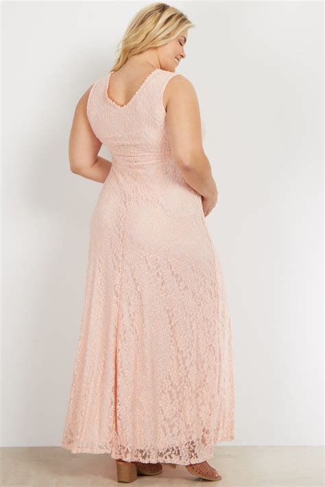 Light Pink Lace V Neck Maternity Evening Gown Maternity Evening Gowns