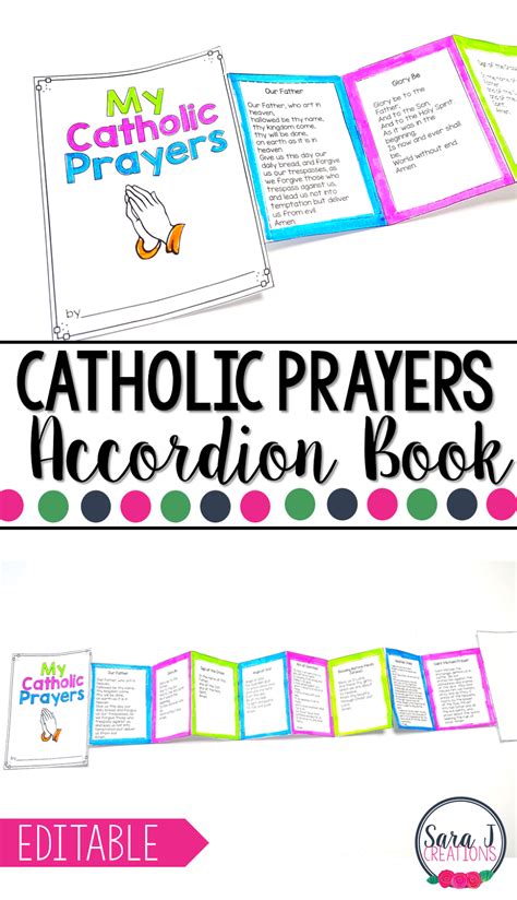 Catholic Mini Accordion Books Sara J Creations