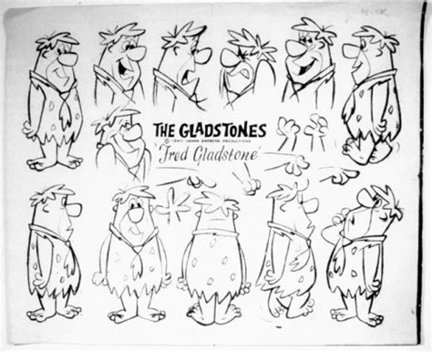 The Flintstones Model Sheets Traditional Animation