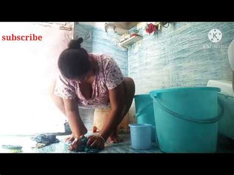 Indian Hot Bhabhi Washing Clothes Daily Routine Video No 1 YouTube