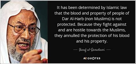 Yusuf Al Qaradawi Quote It Has Been Determined By Islamic Law That The