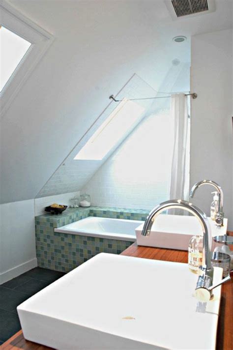 How to measure for curtain rod corner connector for a bay window. 43 Useful Attic Bathroom Design Ideas | Interior God