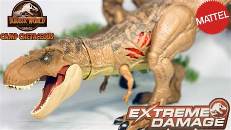 Mattel Extreme Damage Tyrannosaurus Rex Review Camp Cretaceous