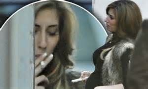 stacey solomon 7 months pregnant caught out smoking 4 times in 2 hours daily mail online