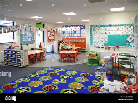 Interior View Of A Nursery Classroom In A New British Primary School