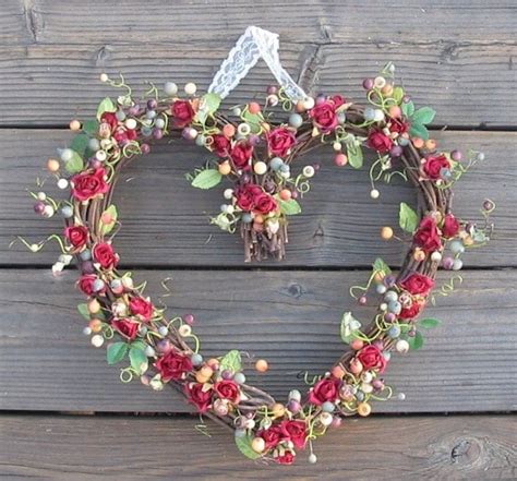 Heart Shaped Wreath Red Roses Free Us Shipping Thru
