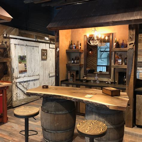 Man Cave Created With Reclaimed Wood From Front Range Timber