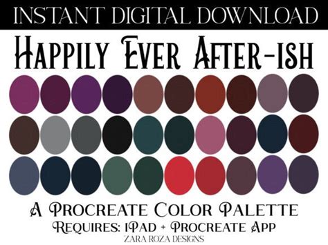 Floral Coat Procreate Color Palette Graphic By ZaraRozaDesigns Creative Fabrica