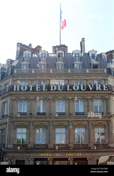 Hotel Du Louvre A Hyatt Hotel Paris France Stock Photo Alamy