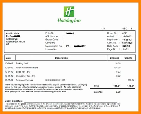 A blank receipt template offers features which usually may become quite ideal for a broad selection of businesses. Motel 6 Receipt Template Beautiful 12 Fake Hotel Receipt ...