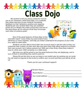 You can use www.classdojo.com/parent to login. Class Dojo Parent Letter by Jessica Pulido | Teachers Pay ...