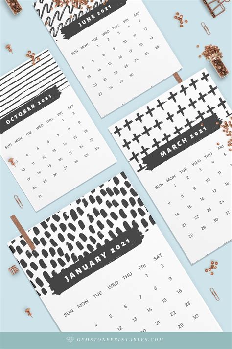 2020 2021 2022 Printable Calendar Minimalist Calendar A4 Etsy