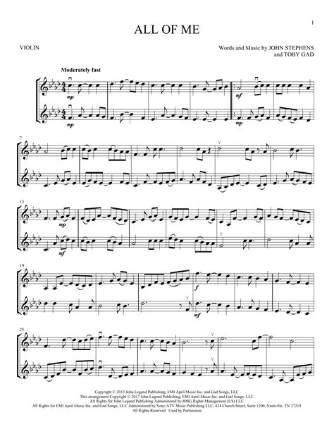 John Legend All Of Me Sheet Music Notes Download Printable Pdf Score 162695