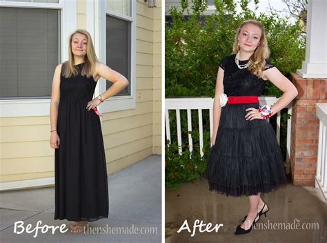 Then She Made The Last Dress Prom Before And After