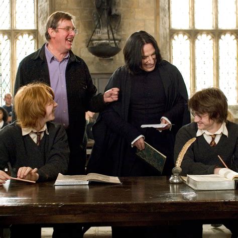 harry potter film on twitter behind the scenes alan rickman had a completely different
