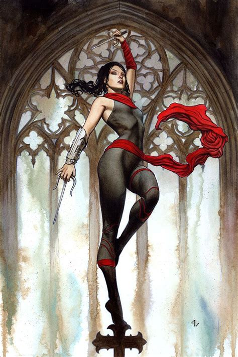 Elektra 2 Variant Cover By Adi Granov Comic Books Art Marvel Art