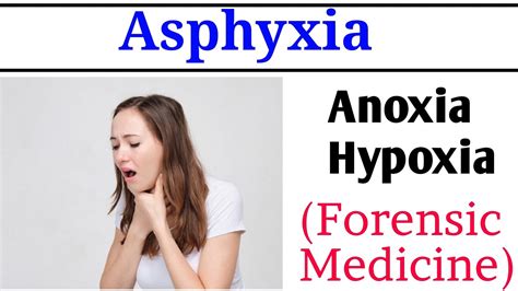Asphyxia Hypoxia And Anoxia Forensic Medicine Youtube
