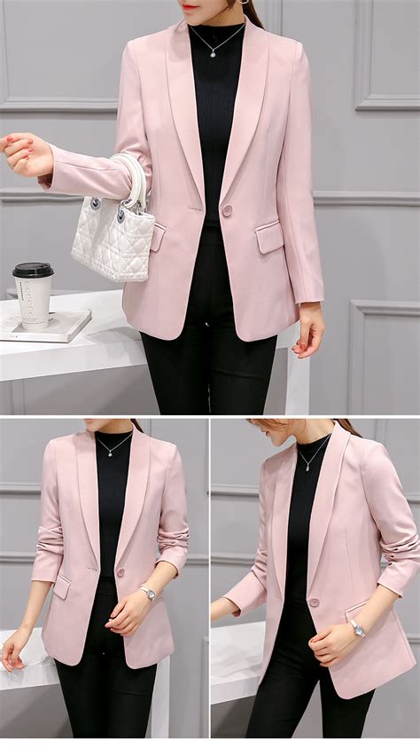Chic Pink Blazer Coat Blazer Outfits For Women Pink Blazer Coat
