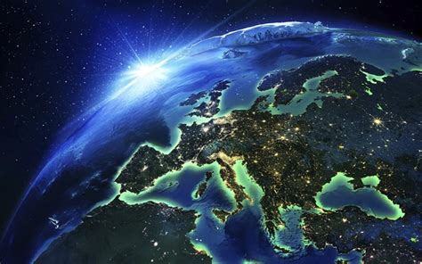 Download Wallpapers Europe Space The Continent For