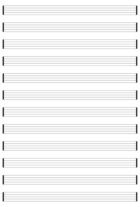 Printable Blank Piano Sheet Music Paper | Blank sheet music, Sheet