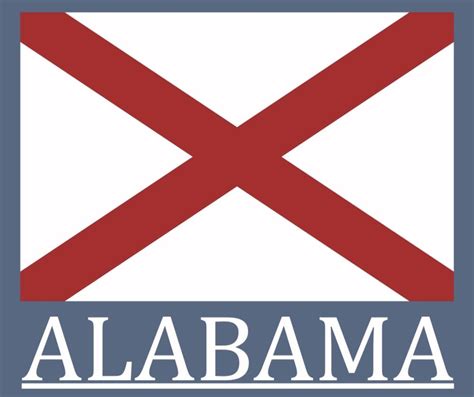 The alabama flag is a red andreas cross on a white field. Alabama Flag Sticker - State Traditions