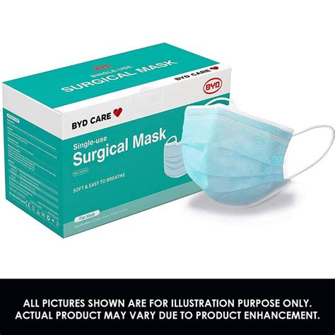 Buy Byd Care Level 3 Surgical Face Masks Box Of 50 Mydeal