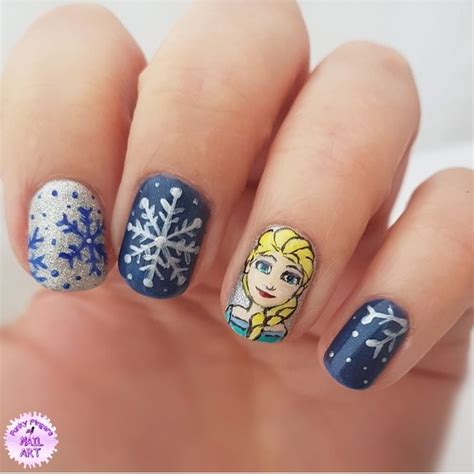 Elsa Frozen Nails Spring Nails Nails Frozen Nails