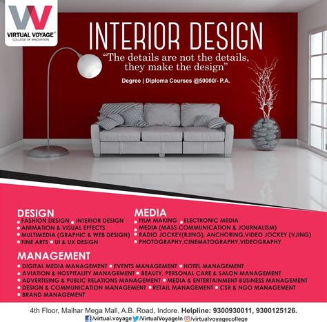 Interior Designing Courses In Indore April 2019